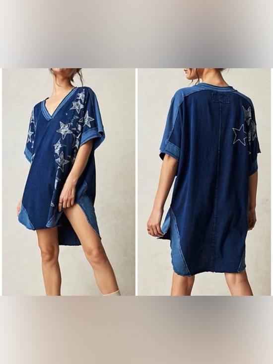Free People Tops - NWOT Free People We The Free Heritage Hero Tee - midnight navy combo - XS
